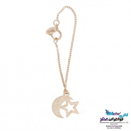 Gold Watch Pendant - Moon and Star Design-MW0135